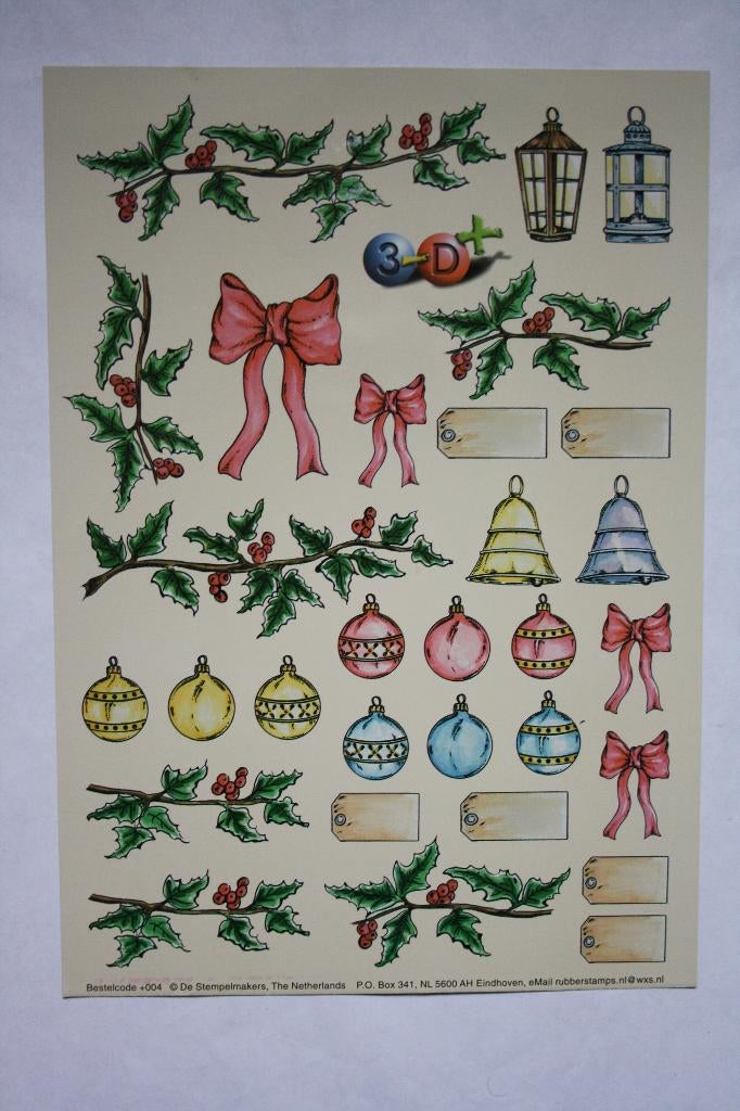 3D+ Metaal knipvellen kerst, Ophalen of Verzenden, Nieuw, Kerst, Knipvel