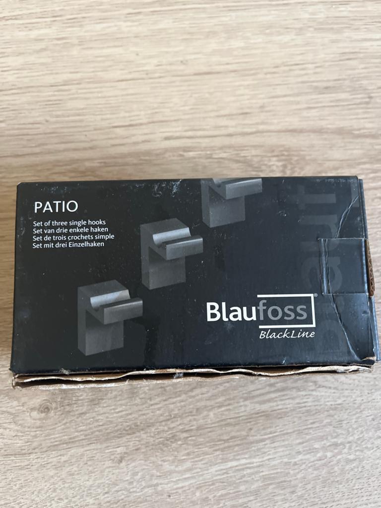 Nieuw un doos! Blaufoss Patio set van drie haken mat -zwart, Ophalen of Verzenden, Zo goed als nieuw, Douche