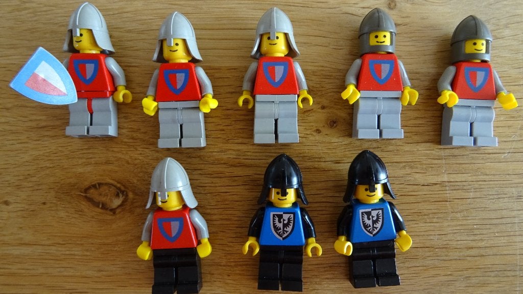 Minifigs ridder figuren - 8 stuks, Overige thema's, Lego, Ophalen of Verzenden, Zo goed als nieuw