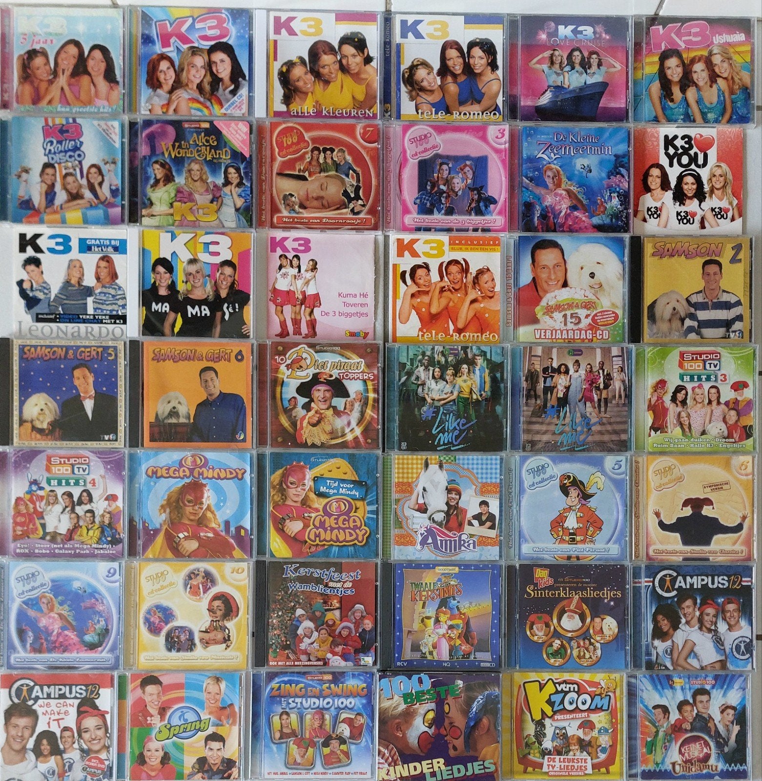 Cd's K3 Studio100 Samson en Gert Mega Mindy Like Me, Cd's en Dvd's, Ophalen of Verzenden, Zo goed als nieuw