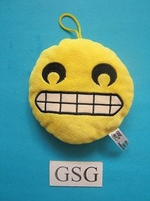 Emoji kussen grijnzend nr. 50707-02 (15 cm), Ophalen, Zo goed als nieuw, Jongen of Meisje