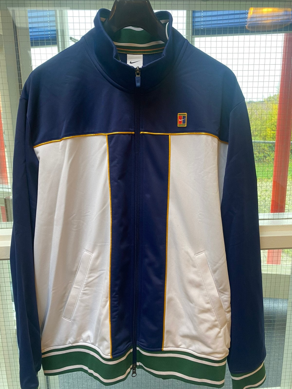 Nike trainingsjack jas maat xl zo goed als nieuw!, Ophalen of Verzenden, Zo goed als nieuw, Maat 56/58 (XL), Blauw