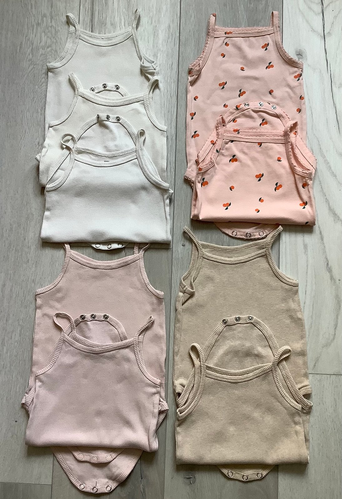 Hema rompertje met spaghettibandjes - Maat 74/80, Kinderen en Baby's, Babykleding | Maat 74, Zo goed als nieuw, Meisje, Nacht- of Onderkleding