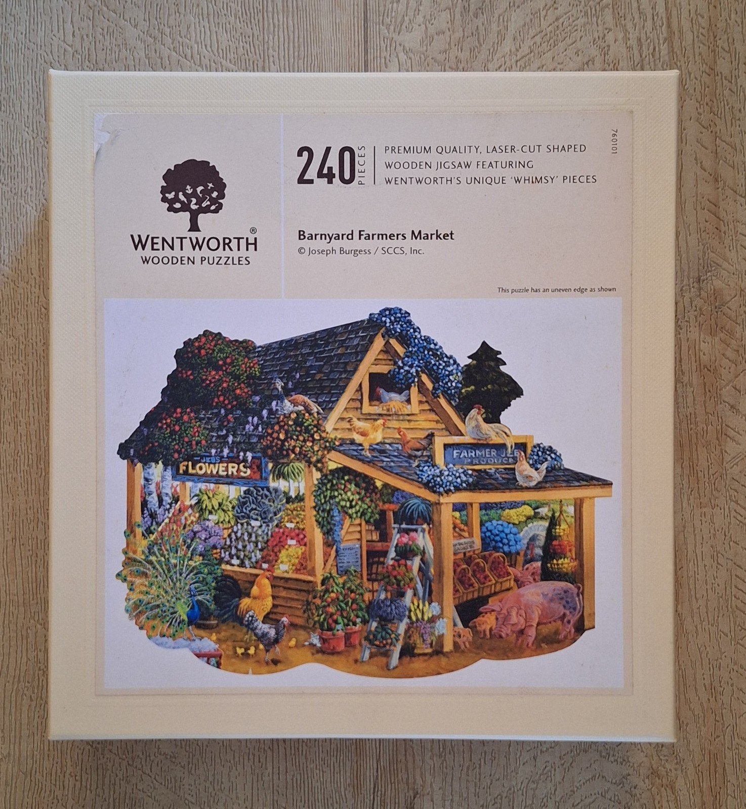 Wentworth puzzel "Barnyard Farmers Market' (240 st.), Ophalen of Verzenden, Minder dan 500 stukjes, Rubik's of 3D-puzzel