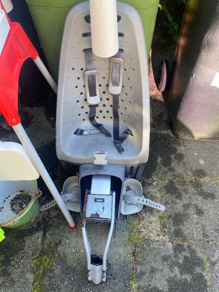 Yepp achter zitje, Fietsen en Brommers, Fietsaccessoires | Fietsstoeltjes, Achterzitje, Yepp, Ophalen of Verzenden, Gebruikt