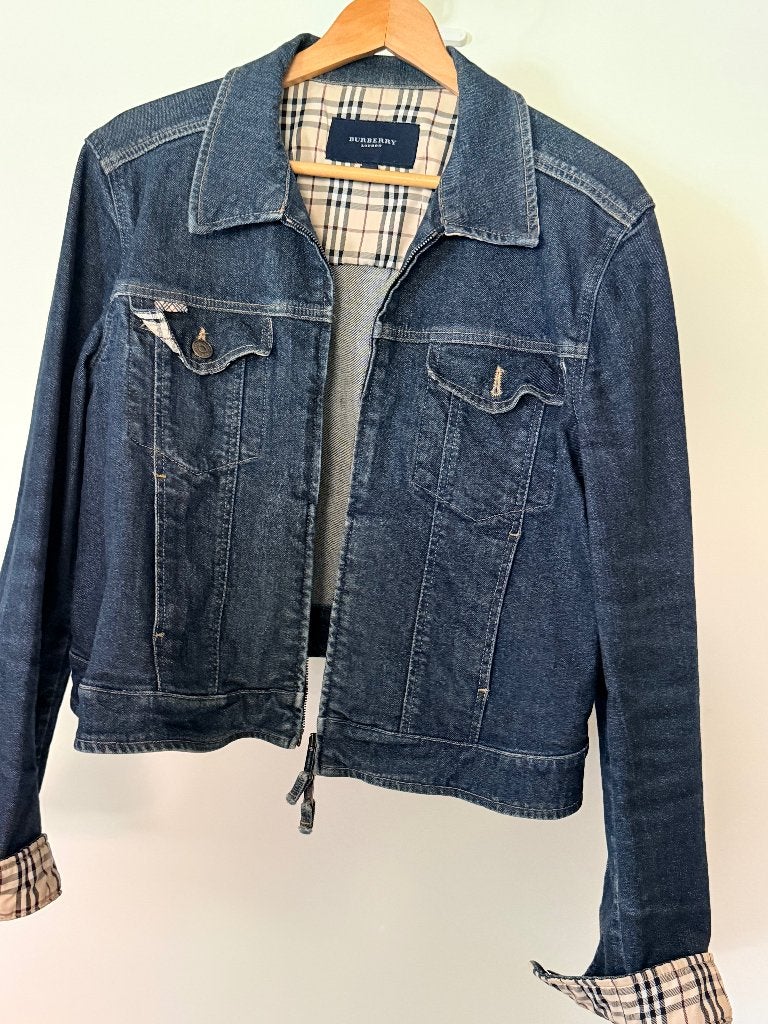 Originele Burberry spijker jasje, Maat 46/48 (XL) of groter, Zo goed als nieuw, Burberry, Jasje