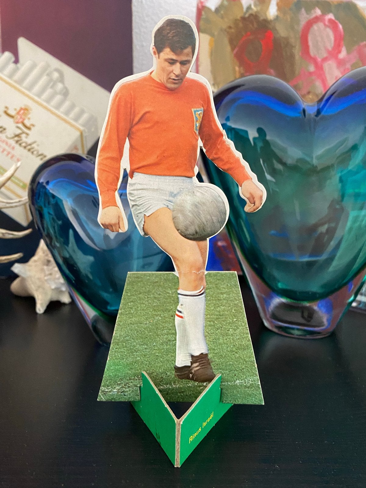 Crespa 1968 Rinus Israël Nederland Voetbal Poppetje, Ophalen of Verzenden, Gebruikt, Overige binnenlandse clubs, Beeldje of Poppetje