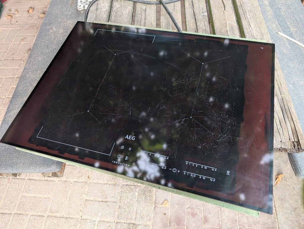 AEG IKE74440CB Inductiekookplaat - Gebruikt, Ophalen, Gebruikt, 4 kookzones, Inbouw