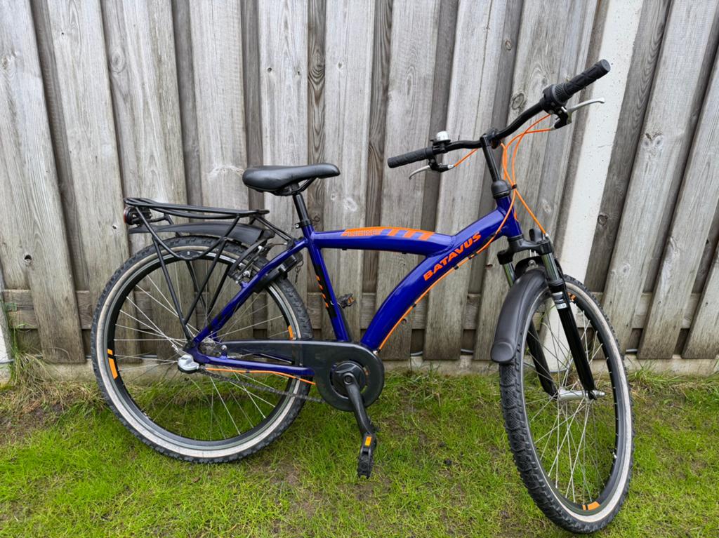 Batavus Snake jongensfiets 26 inch, 3 versnellingen, Ophalen, Gebruikt, Velgrem, Versnellingen