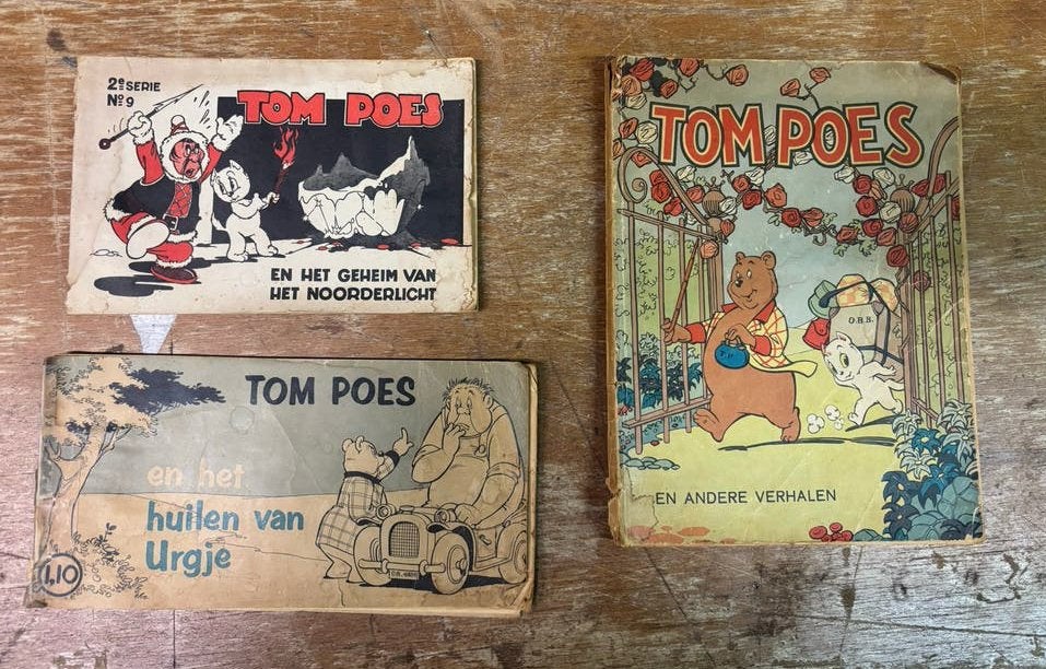 Marten Toonder en Tom Poes stripboeken collectie, Meerdere stripboeken, Ophalen of Verzenden, Gelezen