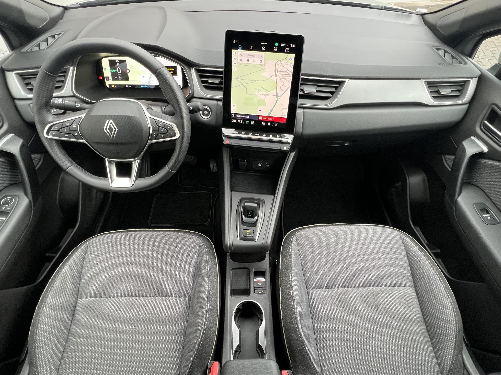 Renault Captur 1.8 E-Tech full hybrid 160 techno / Fabrieksg, 4 cilinders, Leder en Stof, Bedrijf, Hybride Elektrisch/Benzine