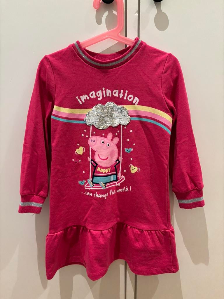 Peppa Pig sweatjurk 5 jaar, Ophalen of Verzenden, Gebruikt, Jongen of Meisje, Nacht- of Onderkleding
