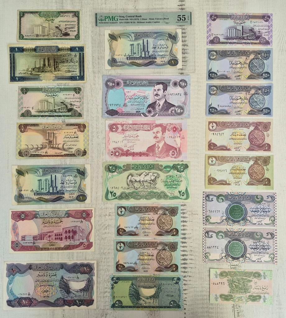 Grote collectie Iraakse bankbiljetten - Diverse coupures, Ophalen of Verzenden, Midden-Oosten