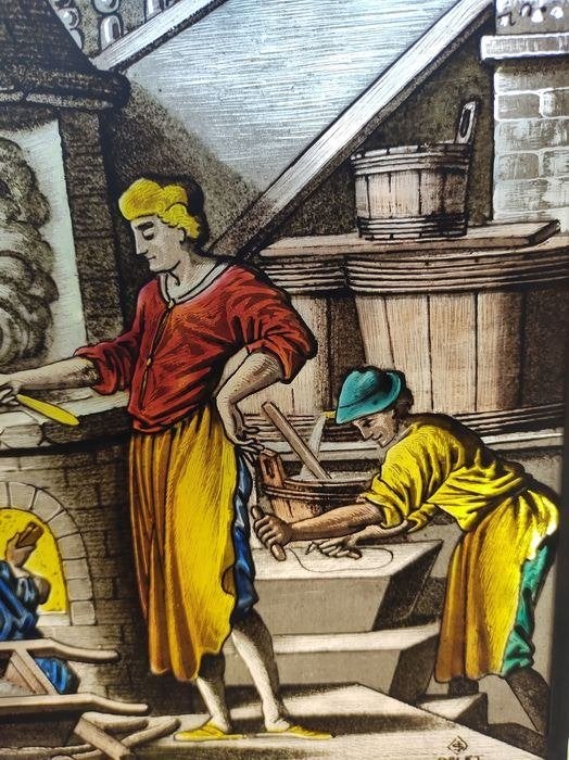 "De Zeepsieder 1698" glas-in-lood raamhanger raamdecoratie, Ophalen