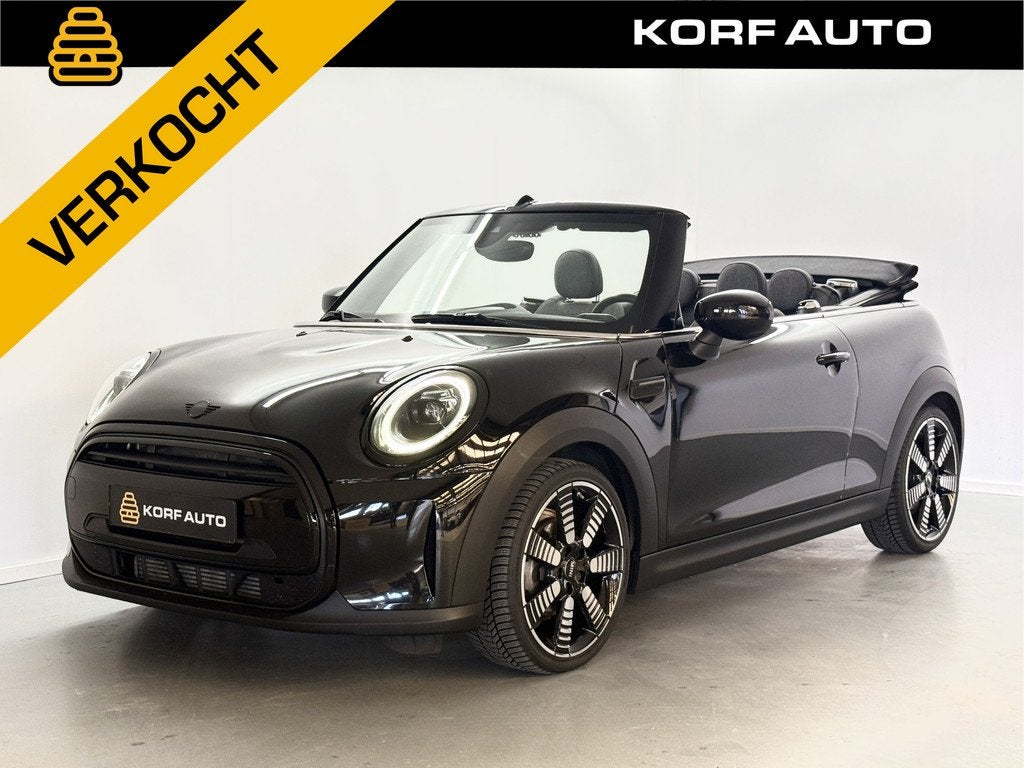 MINI Cabrio 1.5 cooper AUT | VERKOCHT (bj 2021, automaat), Auto's, Mini, 136 pk, Gebruikt, Zwart, Cabriolet