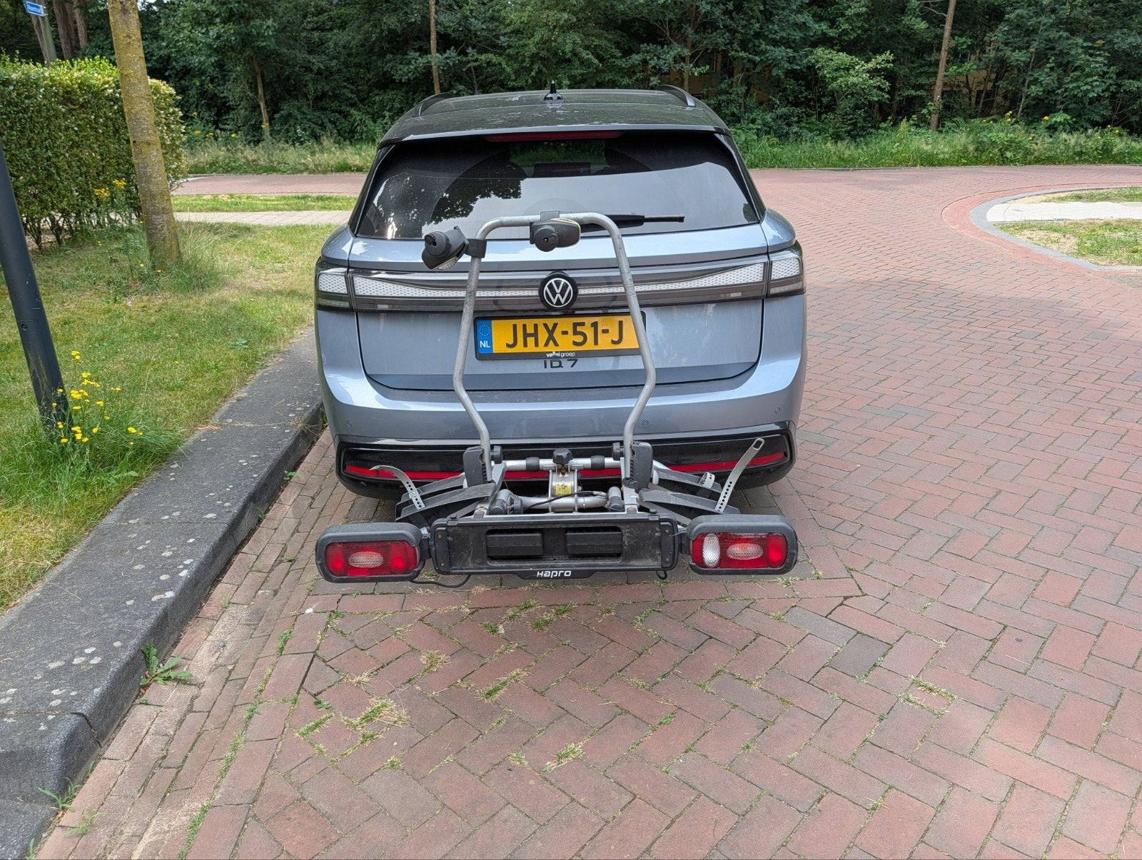 Hapro Atlas 2 fietsendrager, 13-polig, kantelbaar, Auto diversen, Fietsendragers, Ophalen, Gebruikt, Elektrische fiets, 2 fietsen