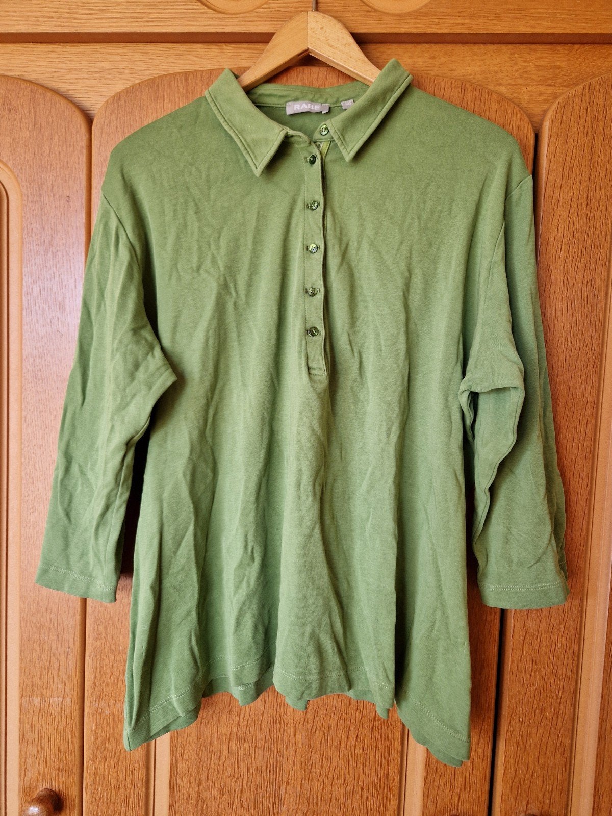 Rabe Groen Katoenen Polo Shirt - Maat 50, Rabe, Maat 46/48 (XL) of groter, Ophalen of Verzenden, Gedragen