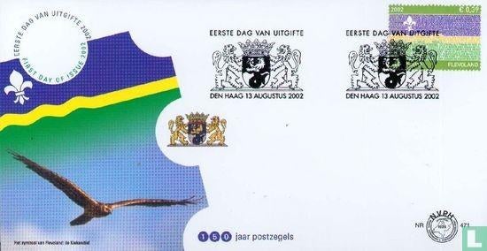 FDC E471 Provinciezegel Flevoland 2002 NL onbeschreven, Postzegels en Munten, Ophalen of Verzenden
