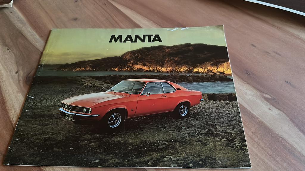 Folder opel manta a, Ophalen of Verzenden, Zo goed als nieuw, Opel