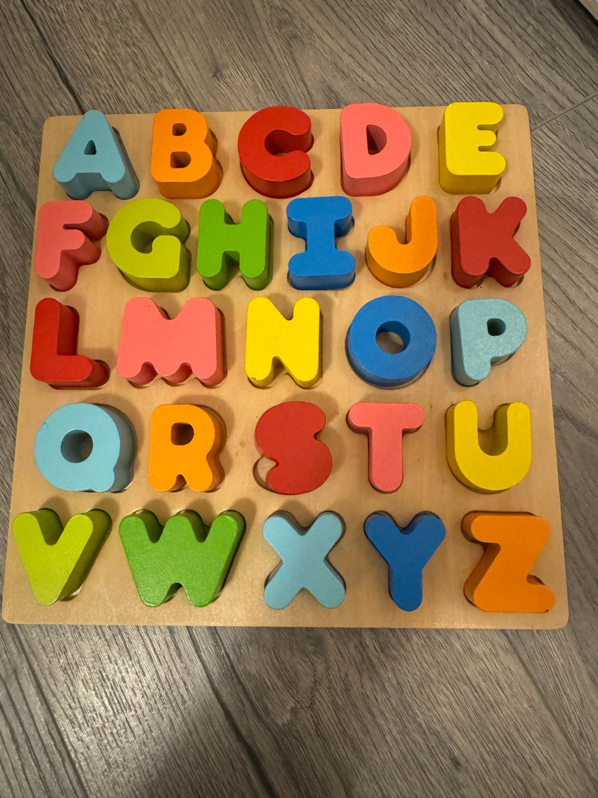 Houten Alfabet Puzzel, Ophalen of Verzenden, Gebruikt, Overige typen