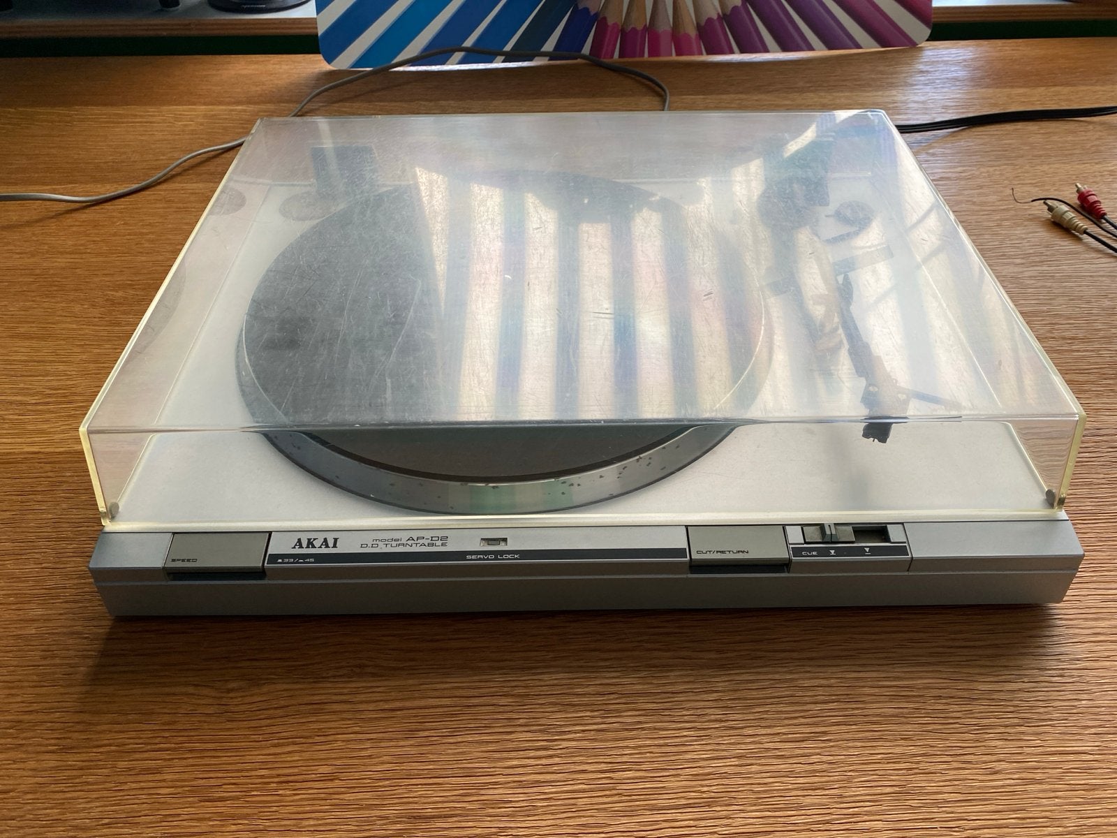 Akai AP-D2 Direct Drive Platenspeler - Vintage Audio, Ophalen of Verzenden, Gebruikt, Platenspeler, Akai
