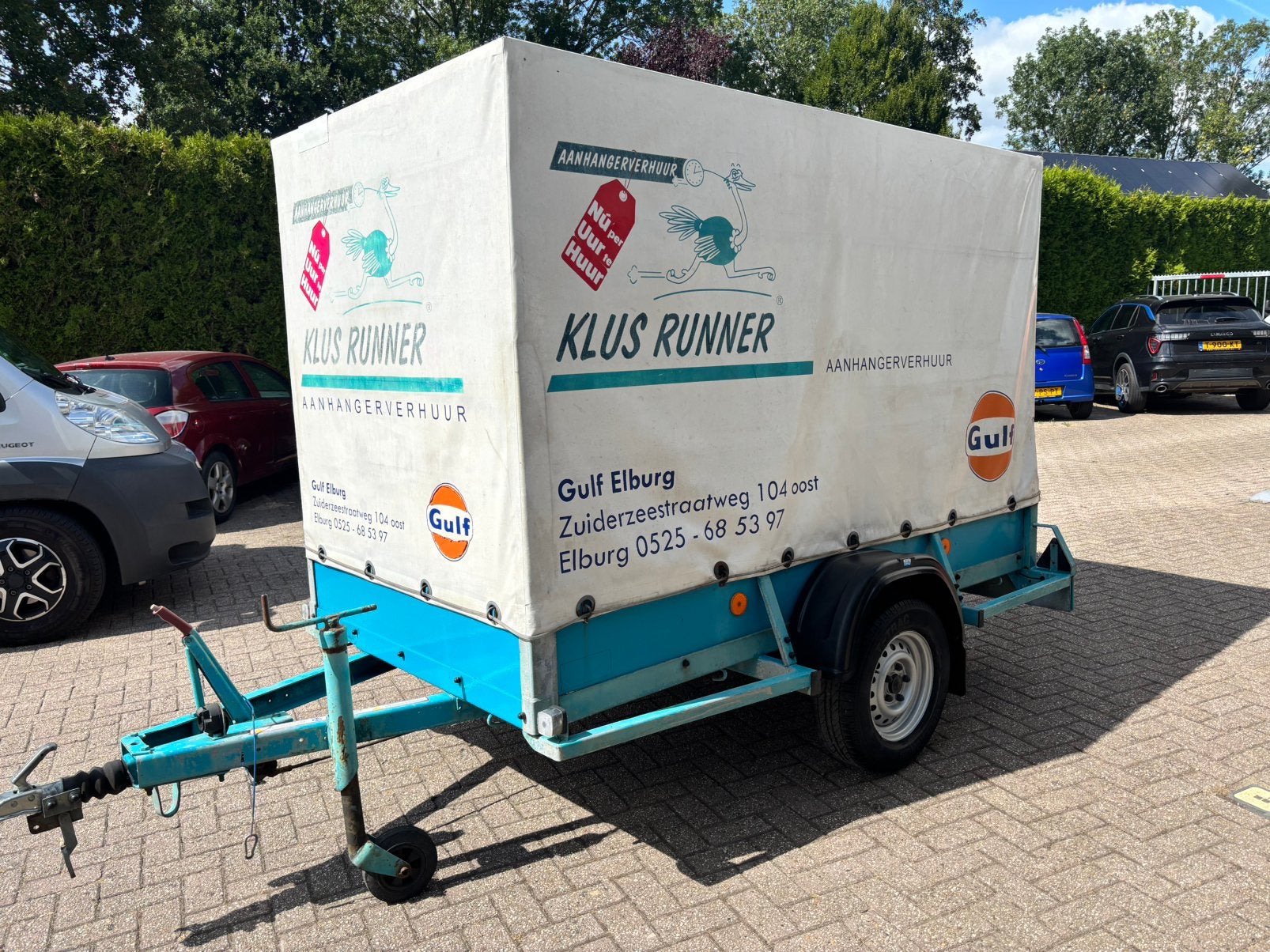 Atec aanhanger met huif, Auto diversen, Aanhangers en Bagagewagens, Ophalen, Gebruikt, -, -