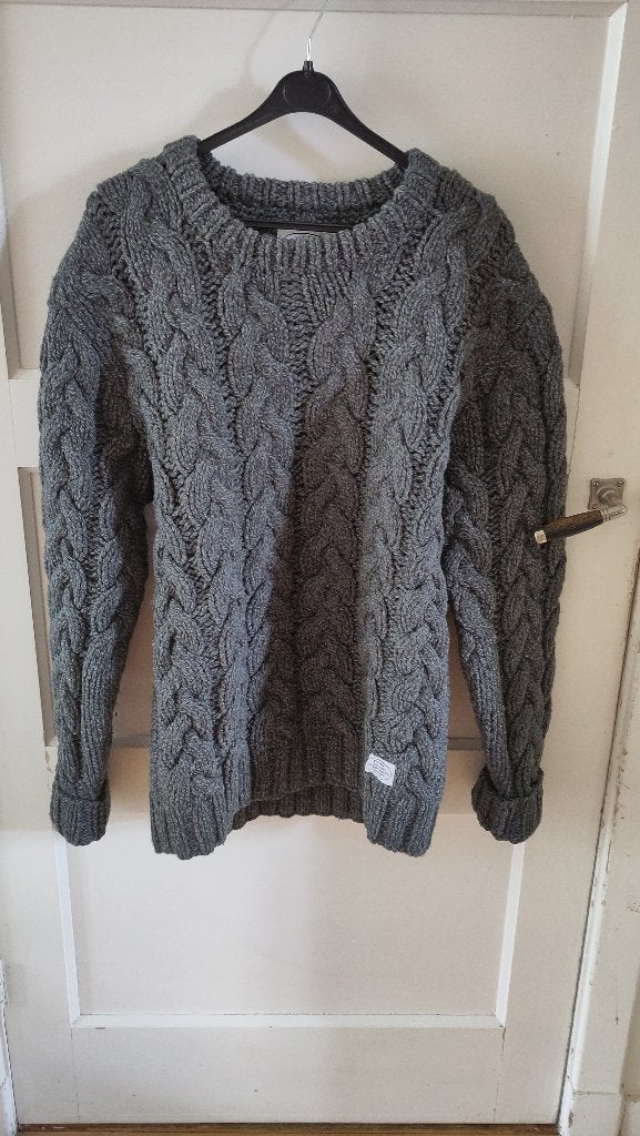 Mooie grijze Neighborhood trui 100% wol M/V mt XL, Maat 46/48 (XL) of groter, Ophalen of Verzenden, Zo goed als nieuw, Neighborhood