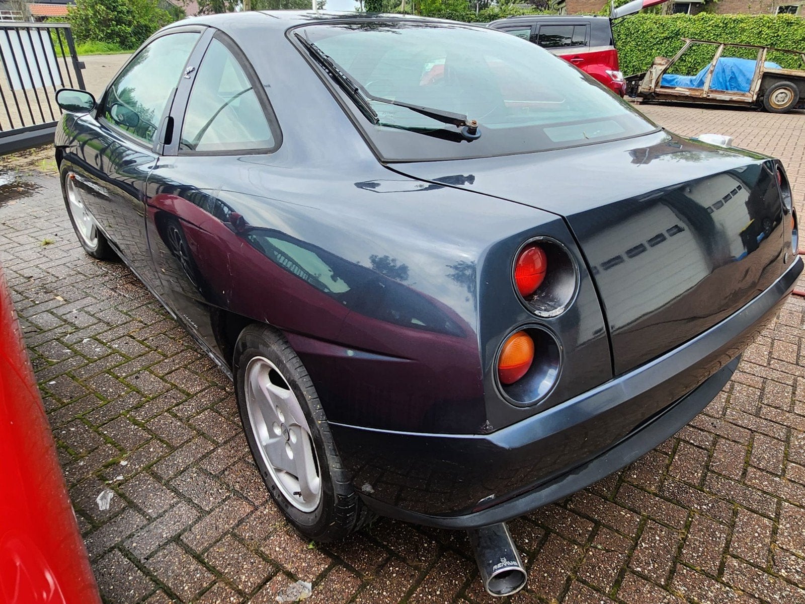 Fiat coupe 2.0 20V Turbo. Opknapper., Auto's, Voorwielaandrijving, 1300 kg, Zwart, Leder