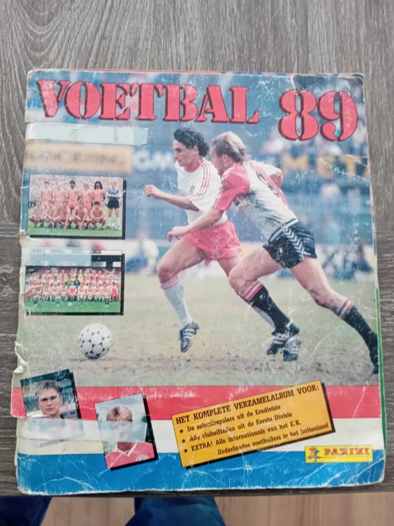 Voetbal 89 Panini verzamelalbum - Kaft licht gehavend, Ophalen of Verzenden, Gebruikt, PSV, Boek of Tijdschrift
