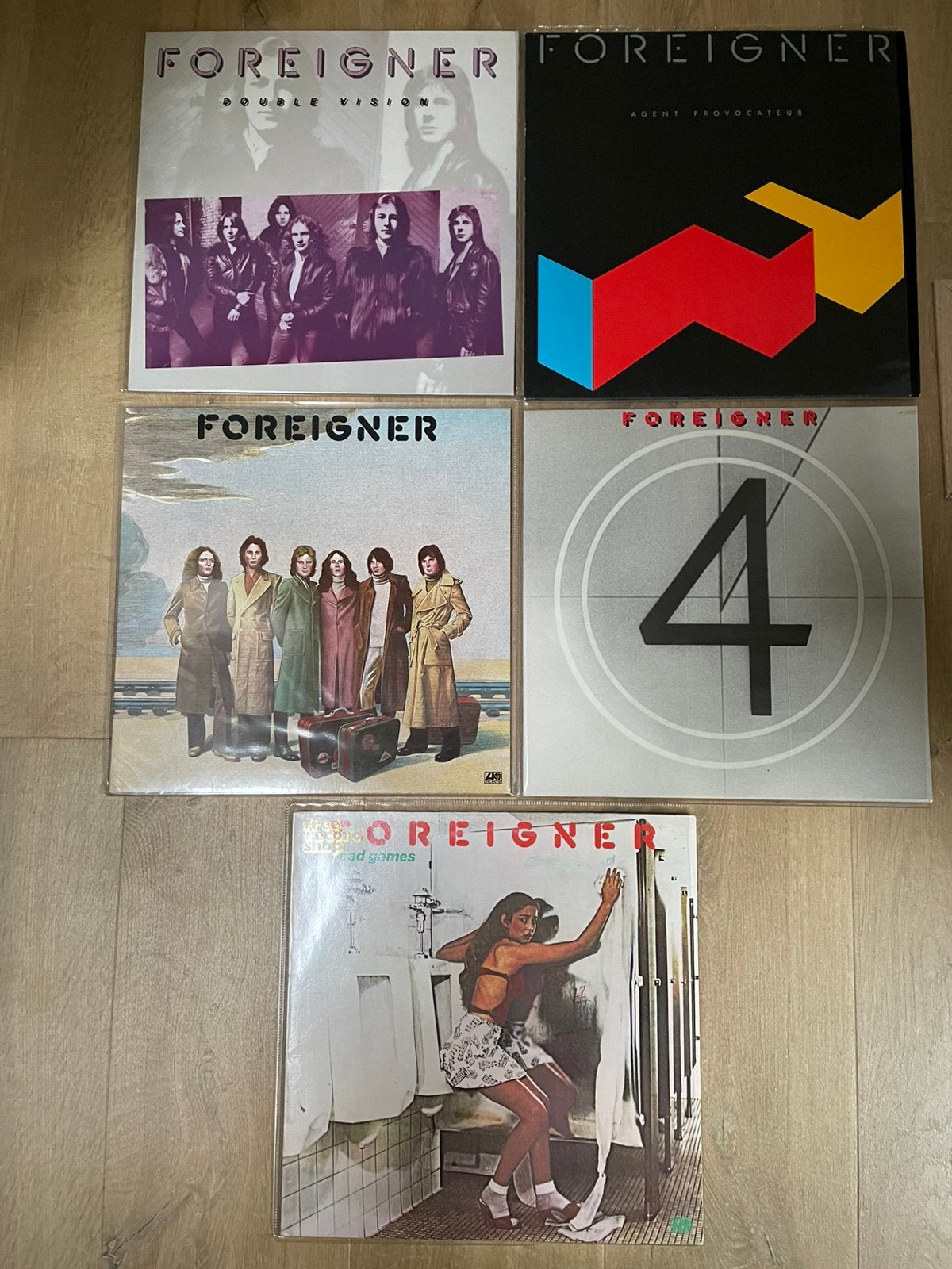 Foreigner 5 elpees nieuwstaat en origineel, LP, Ophalen of Verzenden, Zo goed als nieuw, Inclusief binnenhoes