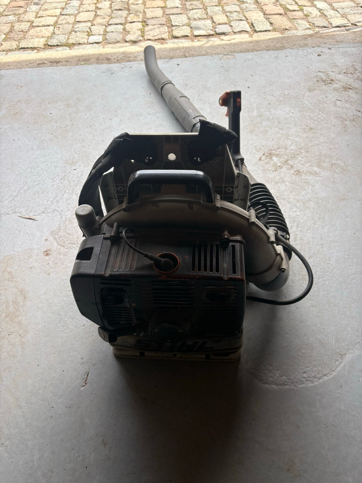 Stihl BR 420 Bladblazer - Krachtig en Betrouwbaar, Ophalen of Verzenden, Gebruikt, Benzine, Ruggedragen
