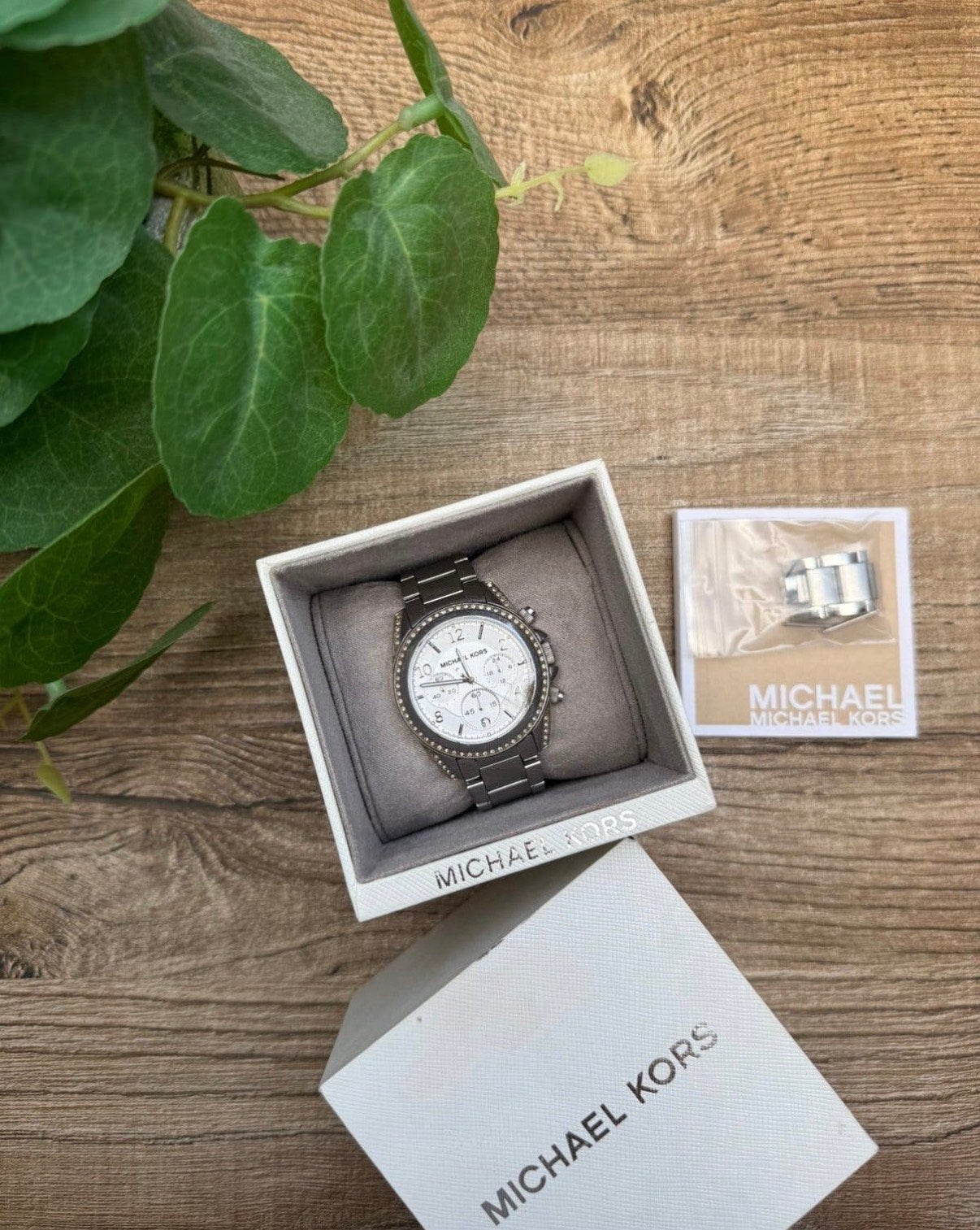 Michael Kors Horloge Zilverkleurig, Ophalen of Verzenden, Gedragen, Overige maten, Zilver