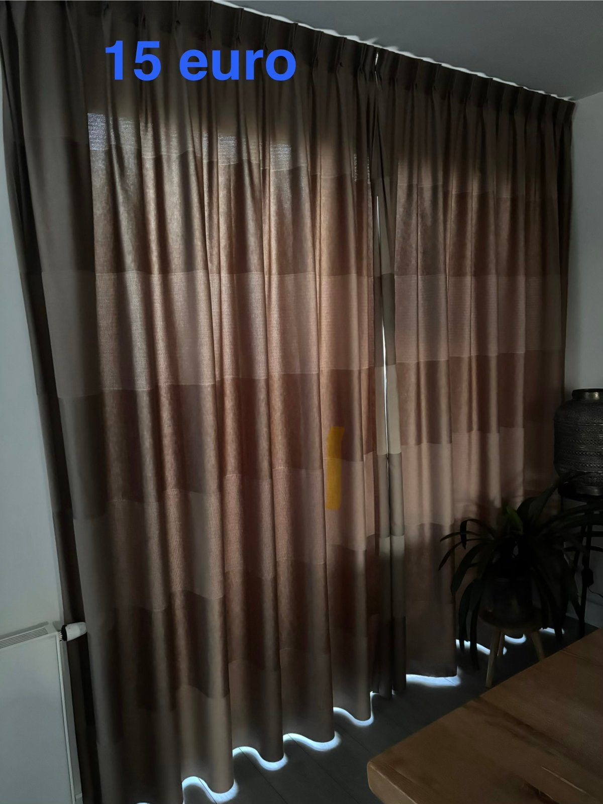 Black-out curtains (5 pieces), Ophalen, Gebruikt, 200 cm of meer