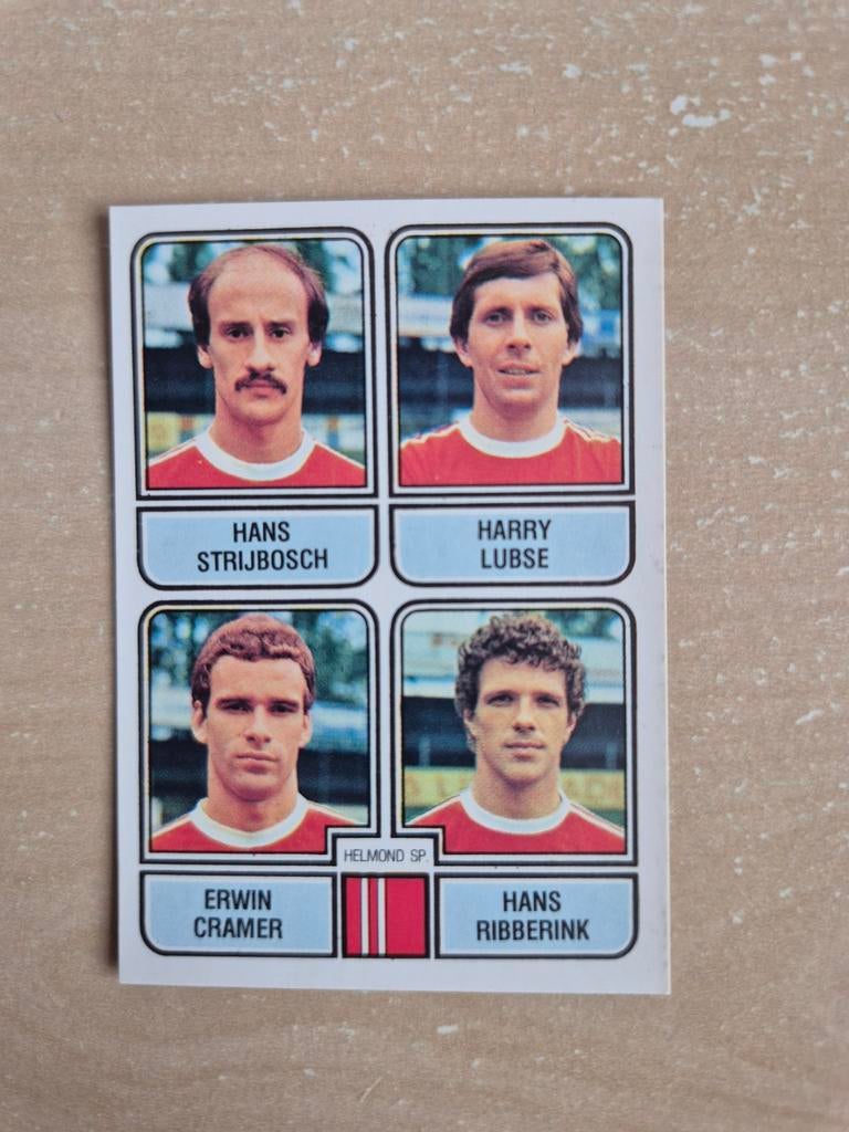 Panini Voetbal 82 Strijbosch Lubse Helmond Sport, Ophalen of Verzenden, Zo goed als nieuw, Buitenlandse clubs, Poster, Plaatje of Sticker