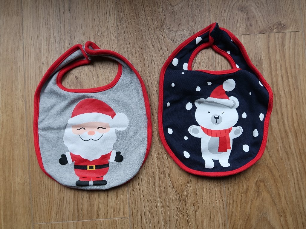 2 Kerst slabbetjes (nieuw) (Kerstslabbetje), Ophalen of Verzenden, Nieuw