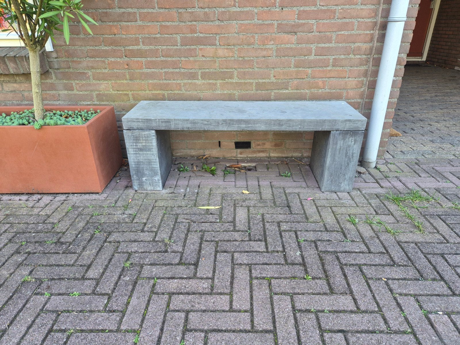 Betonnen bankje - 120x35x41 cm, Tuin en Terras, Ophalen, Gebruikt, Overige materialen
