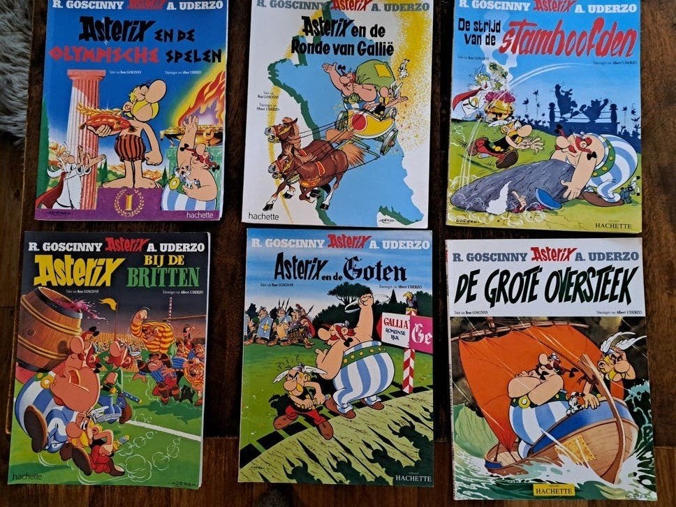 Asterix stripboeken set - 6 delen Hachette, Boeken, Meerdere stripboeken, Ophalen of Verzenden, Gelezen, René Goscinny en Albert Uderzo