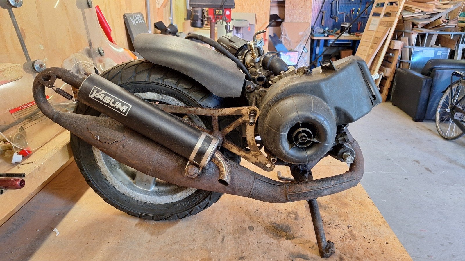 70cc piaggio blok full polini., Fietsen en Brommers, Brommeronderdelen | Scooters, Zo goed als nieuw, Piaggio, Blok, Ophalen of Verzenden