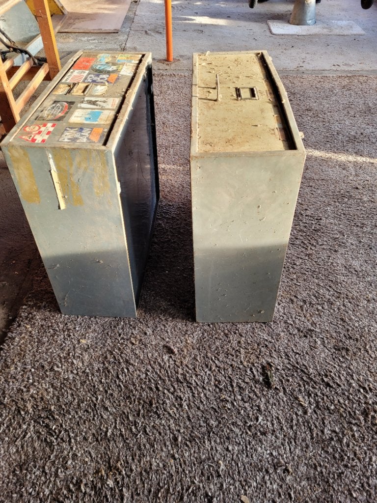 Industriële ijzeren kast/lades 72X78X29 hoog 2 stuks, Ophalen, Gebruikt