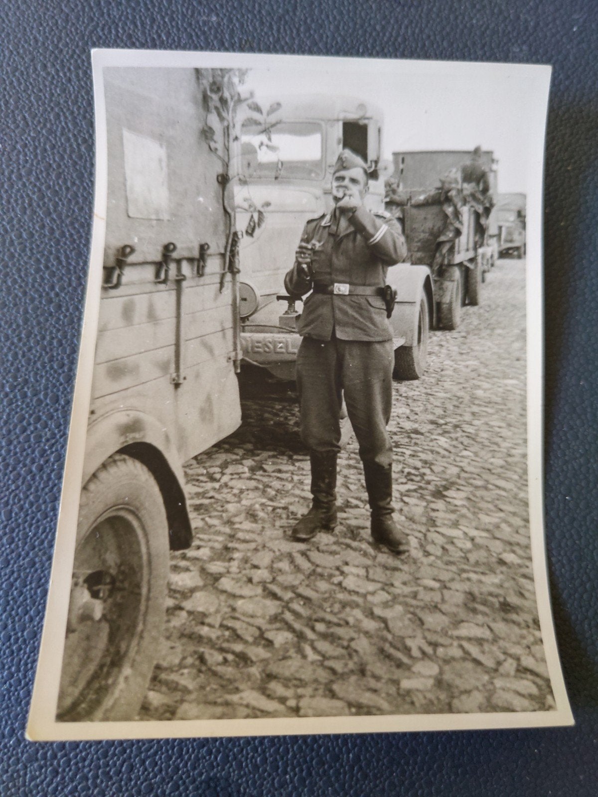 1xwo2 foto Duitssoldaten,voertuig front camo
unieke foto
pos, Ophalen of Verzenden, Foto of Poster