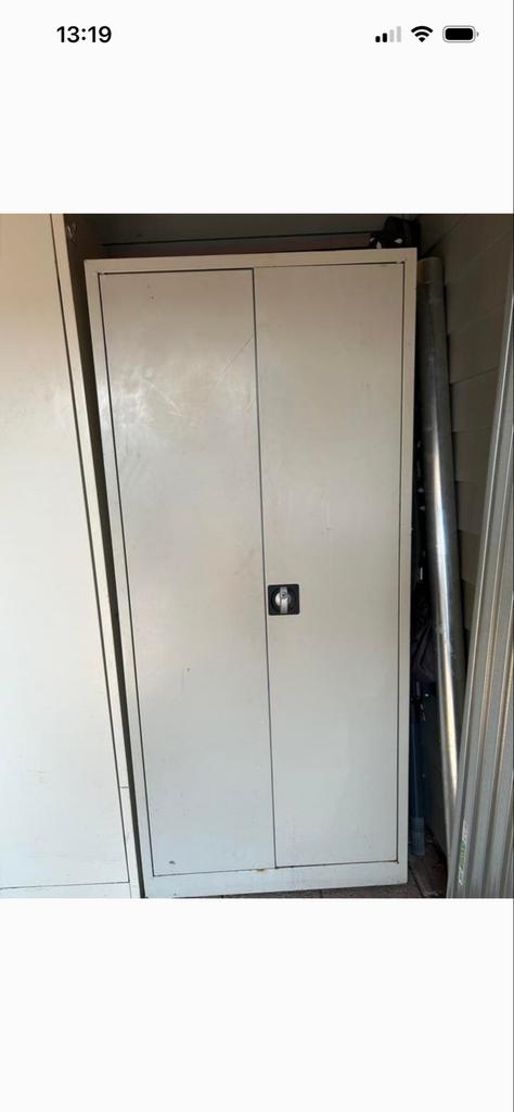 Stalen kast met schappen - 177x80x38 cm, Ophalen of Verzenden, Gebruikt