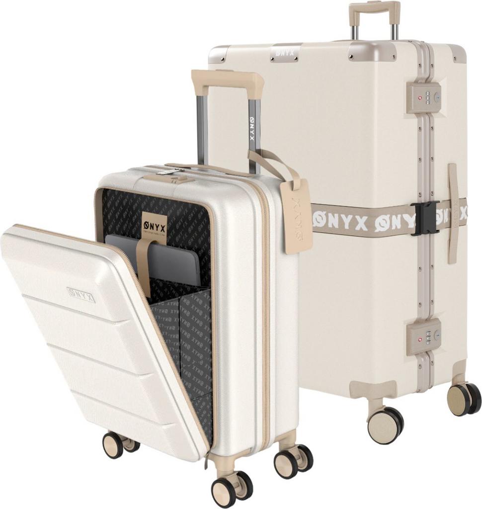 NIEUW in doos ONYX superluxe TOPreiskoffer 100L lichtgewicht, Sieraden, Tassen en Uiterlijk, Koffers, Wieltjes, Hard kunststof