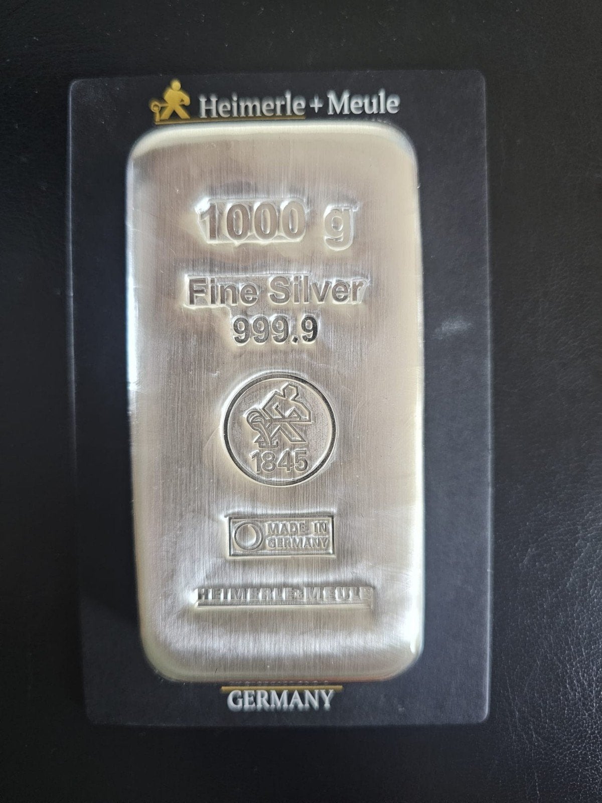 Zilverbaar 1 kilo gesealed Heimerle + Meule 999.9, Ophalen of Verzenden, Zilver