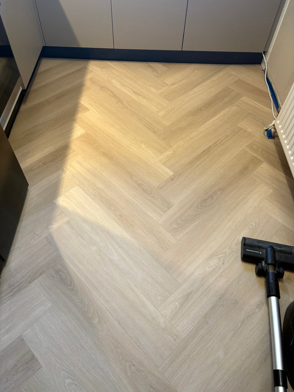 PVC Visgraat (9m2) Champagn Oak met geintergeerde ondervloer, Ophalen, Overige materialen, Overige typen, Nieuw