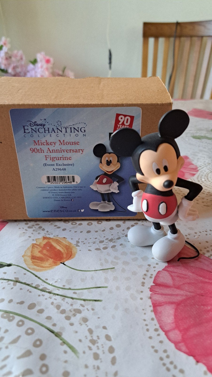 Mickey Mouse 90th Anniversary Figurine - Disney Enesco, Ophalen, Mickey Mouse, Zo goed als nieuw, Beeldje of Figuurtje