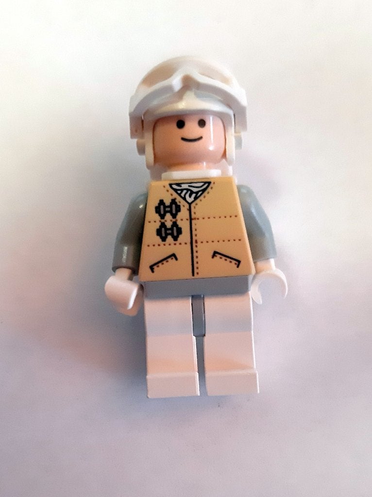 sw0252, Hoth Rebel - Light Nougat Head., Star Wars, Lego, Ophalen of Verzenden, Zo goed als nieuw