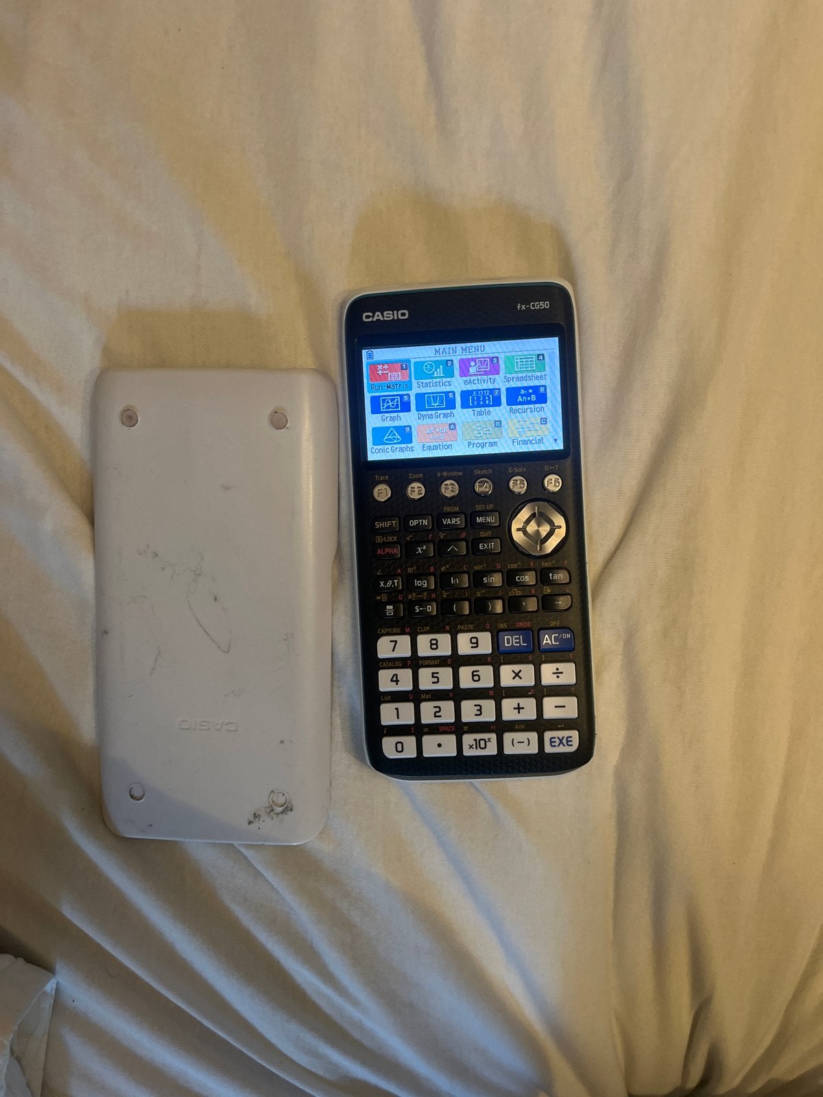 Grafische rekenmachine casio fx-CH50 met hoes, Ophalen of Verzenden, Grafische rekenmachine, Zo goed als nieuw