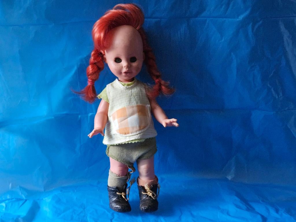 Vintage pippi langkous pop, Ophalen of Verzenden