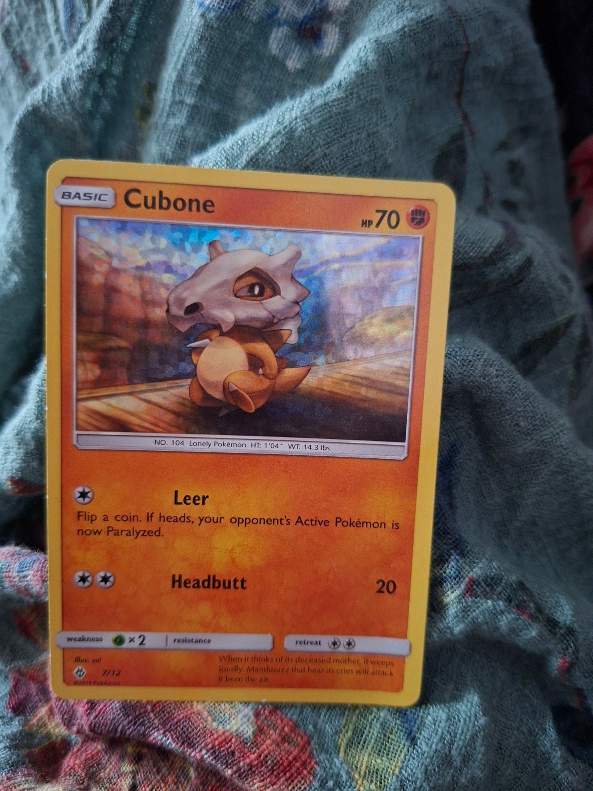 cubone, Ophalen of Verzenden, Zo goed als nieuw, Losse kaart