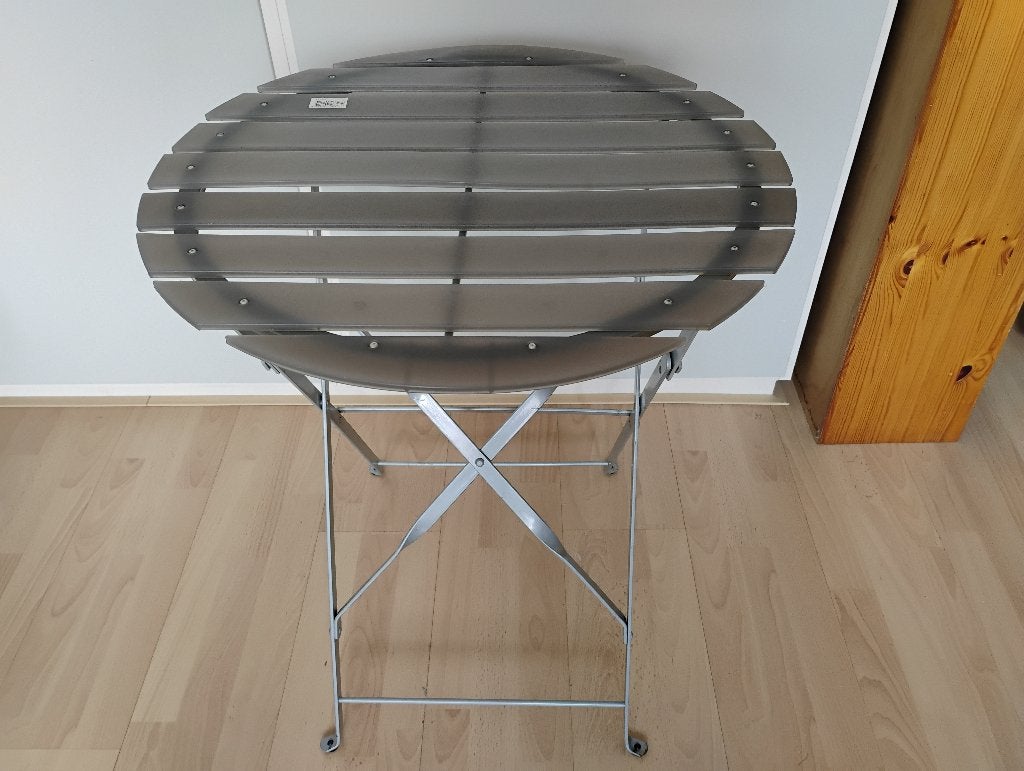 Nieuwe bijzettafel, bijzet tuintafel inklapbaar, stevig, Ophalen, Nieuw, Rond, Metaal